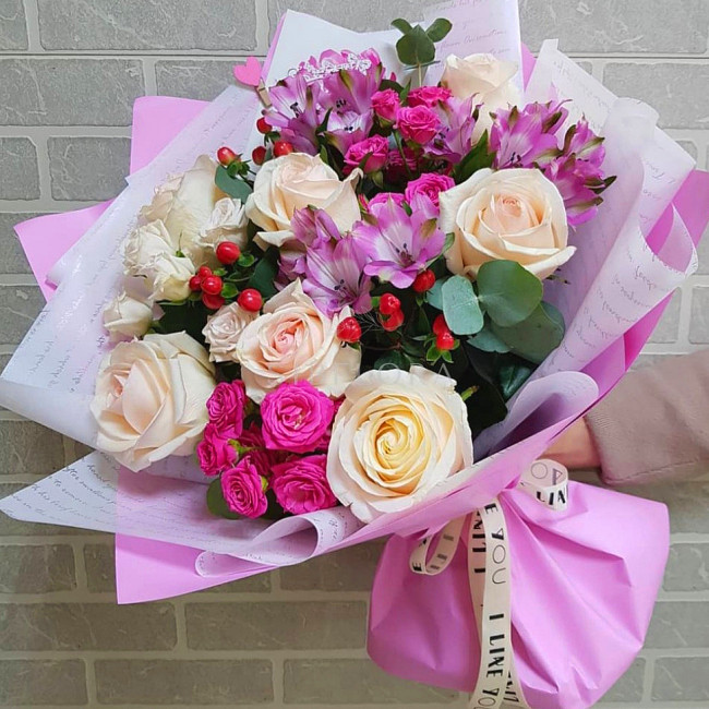 Букет цветов "Белиссимо"